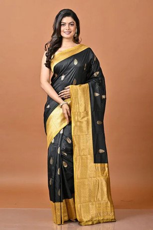 black-color-kanjivaram-silk-sarees-available-online-in-canada-usa-big-0