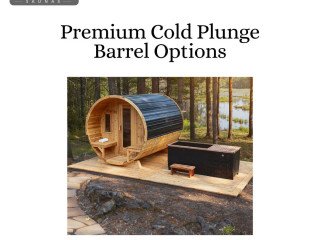 Premium Cold Plunge Barrel Options from Kodiak Sauna Manufacturers