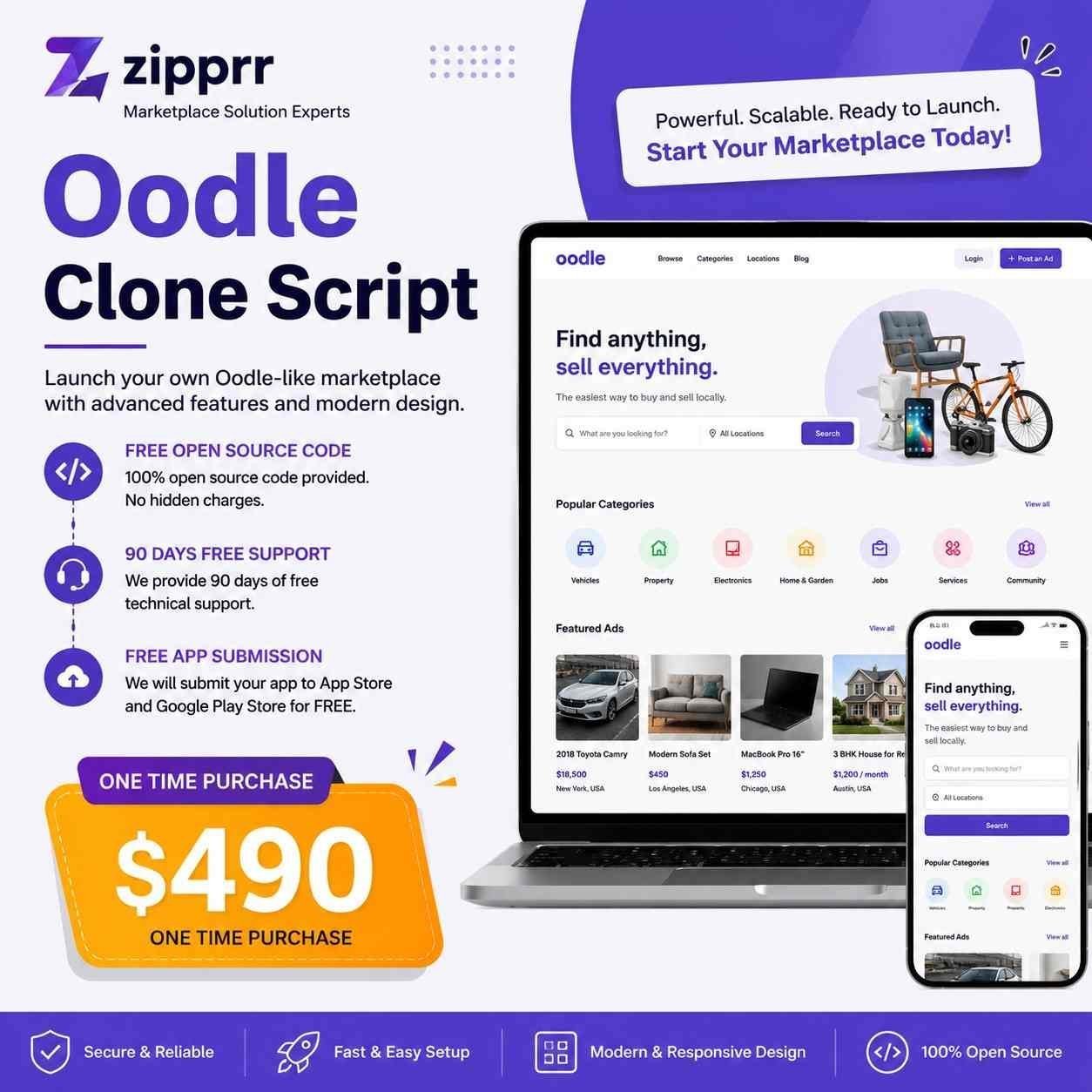 online-classifieds-marketplace-for-sale-white-label-oodle-clone-one-time-price-big-0