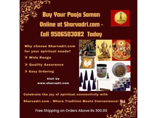 Buy Pooja Saman Online at Sharvadri Call 9506503082