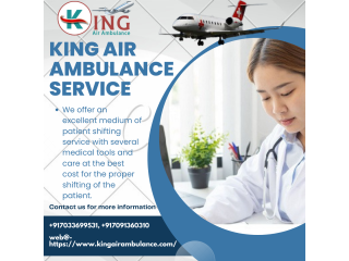 Air Ambulance Service in Patna by King- Bed to Bed Patient Transfer