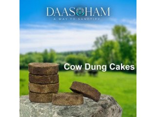 Cow dung cake use