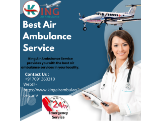 Ventilator Equipped Air Ambulance Service in Kanpur by King