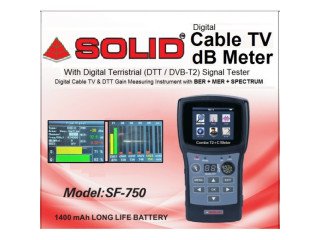 SOLID SF-750 T2+C Combo (BER+MER) dB Meter