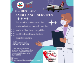 Safe Medical Transportation Air Ambulance Service in Pondicherry by King