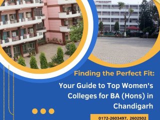 Finding the Perfect Fit: Your Guide to Top Women's Colleges for BA (Hons) in Chandigarh