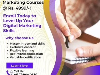 Exclusive Digital Marketing Courses @ Rs. 4999/-! Enroll Today to Level Up Your Digital Marketing Skills