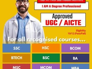 Want any degree with UGC and AICTE for any courses