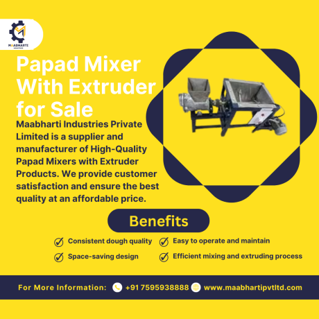 papad-mixer-with-extruder-for-sale-india-big-0