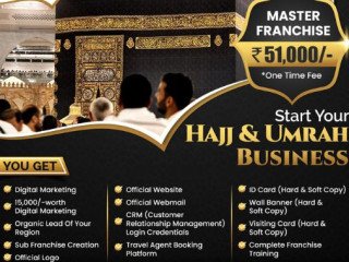 Start Your Hajj and Umrah Franchise! Check at +91-7788848000