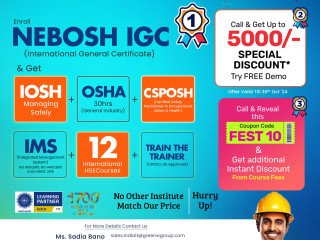 "Diwali Dhamaka: Special Discounts on NEBOSH IGC in Bangalore!”