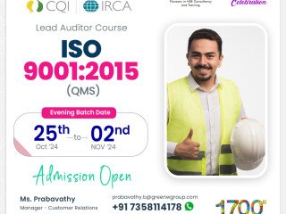 ISO 9001:2015 Course in Coimbatore