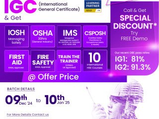 Festive Offers on Nebosh IGC in Delhi