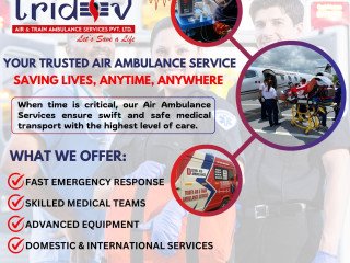 Emergency Tridev Air Ambulance Services in Kolkata Help - Call It Now!