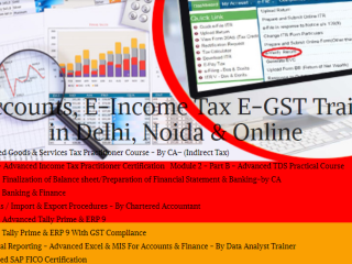 Best Accounting Course in Delhi, "Learn  Direct Tax Code 2025" 110039, [ GST Update 2025] by SLA. GST and Accounting