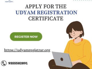 Apply for the Udyam Registration Certificate