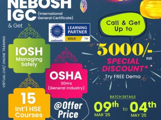 NEBOSH IGC Course Ramadan Offer in Chennai