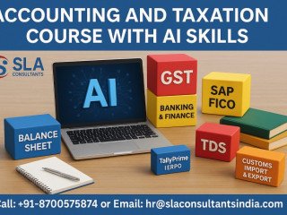 Online Accounting Course with GST Certification, 100% Job, Salary upto 3.8 LPA, GST, SAP FICO Training Certification, Delhi,