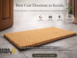 Waterproof rubber and coir doormat