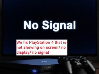 PlayStation 4  that is not showing on screen