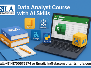 Best Data Analyst Training in Delhi, Learn Free Alteryx, R Programming, and Generative AI with IBM Certification Support by SLA Consultants India