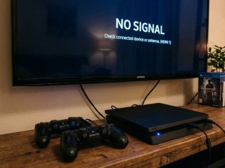 No signal,  display on screen fix for Ps4