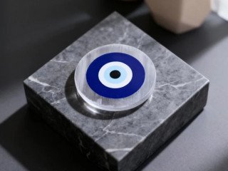 Evil Eye Plate for Protection, Negative Energy Removal & Safety